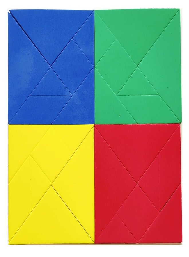 SquareDrop Tangram Puzzle Eva Foam - Mind Game Puzzles - Brain Boosting Puzzle Activities for Age 5+ Years Old Kids - Do It Yourself Mathematics Activity Kit - Image 3